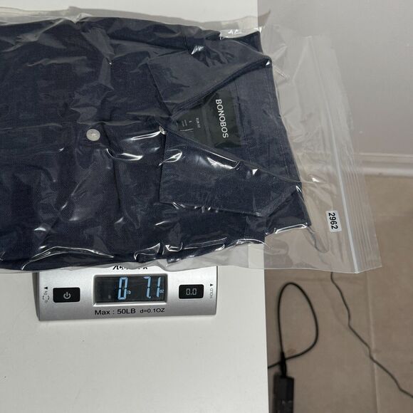 Bonobos Dress Shirt Mens Sz S Grey Linen/Cotton Slim Fit Short Oxford Button Up - Picture 7 of 7